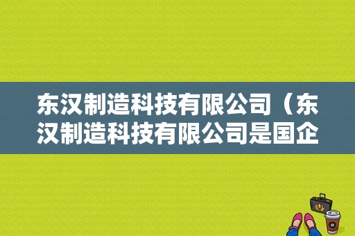 东汉制造科技有限公司（东汉制造科技有限公司是国企吗）