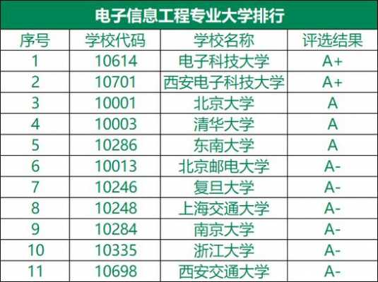 电子信息科技制造专业（电子信息科技制造专业大学排名）