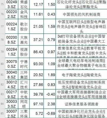 科技创新制造业龙头股票（科技创新制造业龙头股票代码）