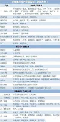 科技型芯片制造企业名单（科技芯片股有哪些）
