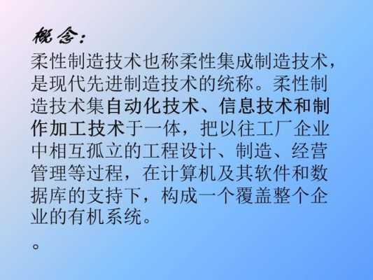 柔性制造科技（柔性制造技术的概念）